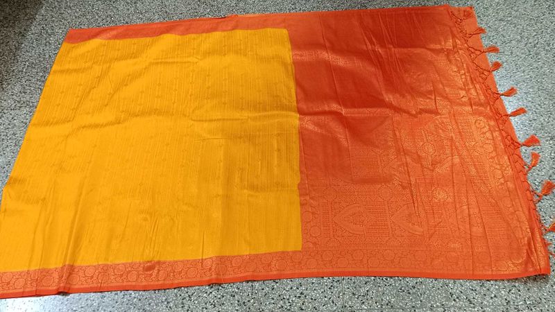 Orange &amp; Yellow Saree