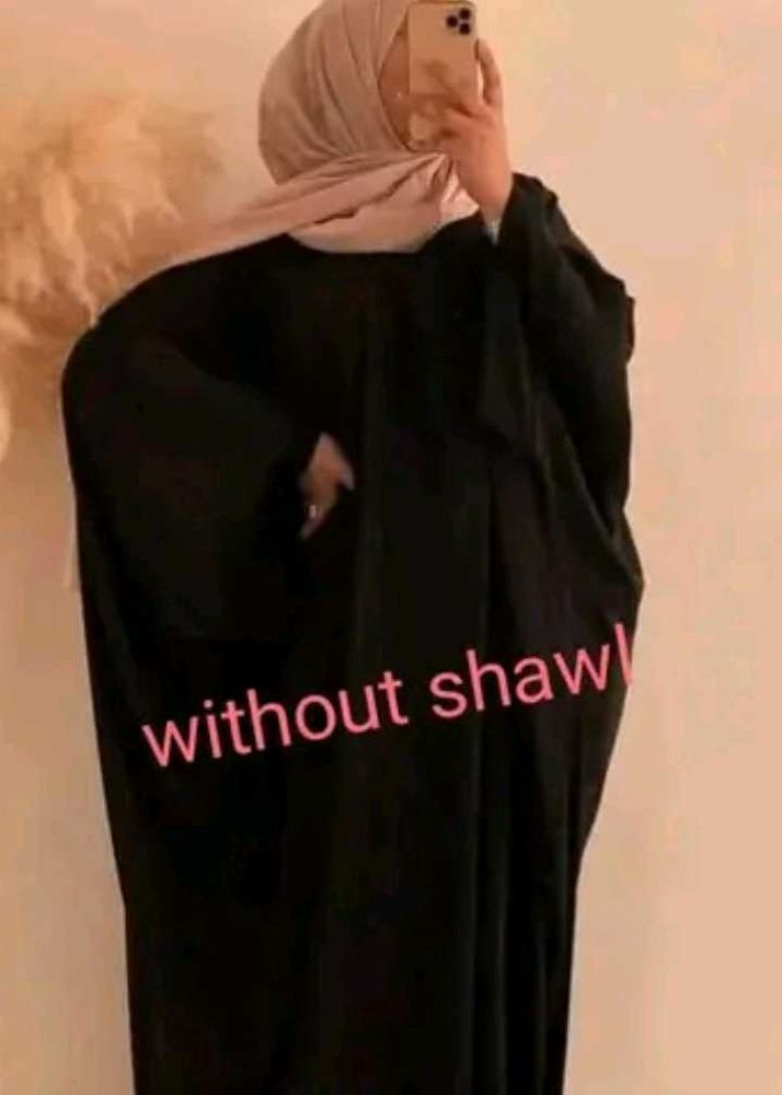 Elegant Black Abaya - No Shawl
