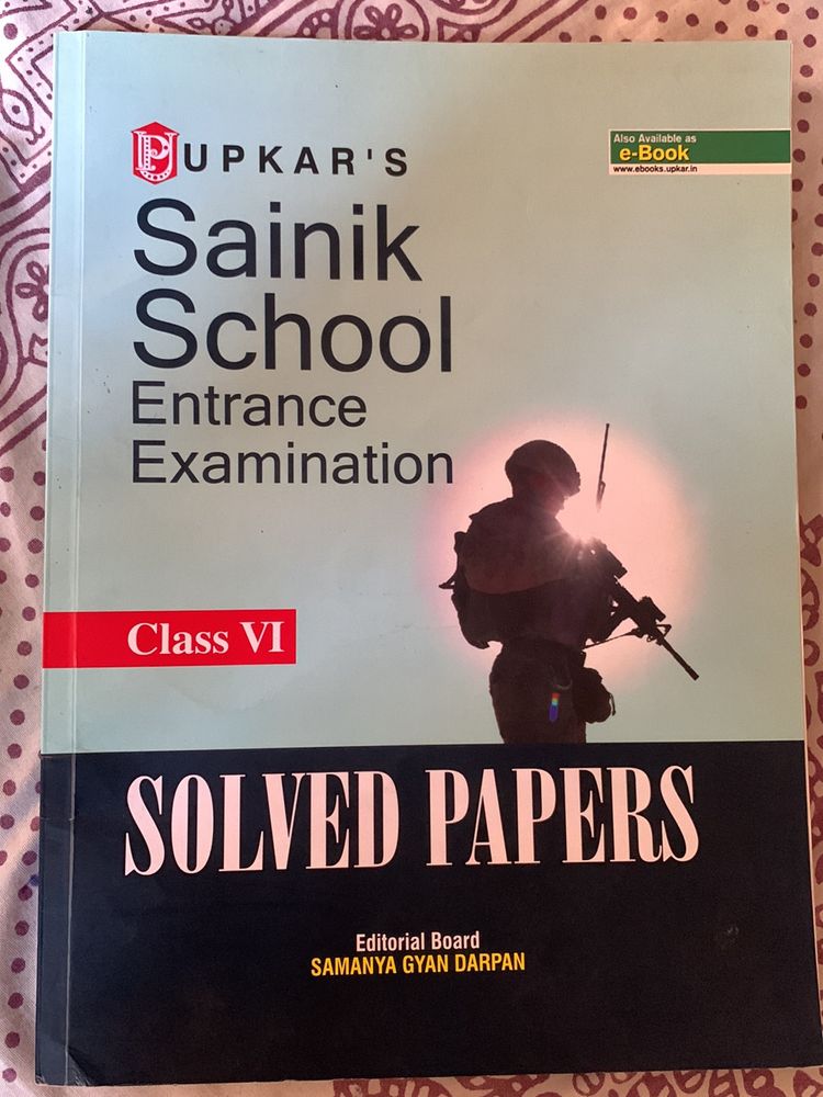 Sainik School Solved Paper For Class 6th