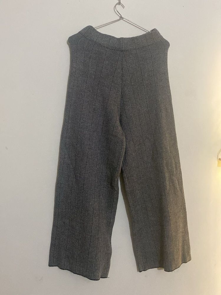Grey Wide Leg Pants