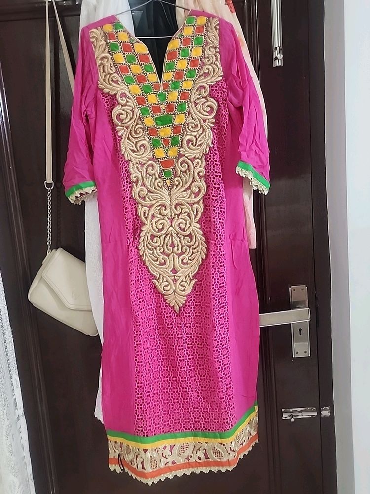 Georgette SUIT With Sharara..price Drop