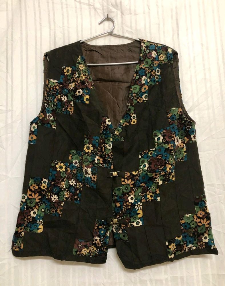 Green Printed Waistcoat