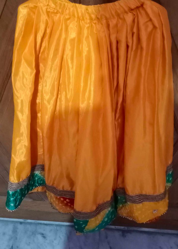 Beautiful Yellow Lhga For Girl