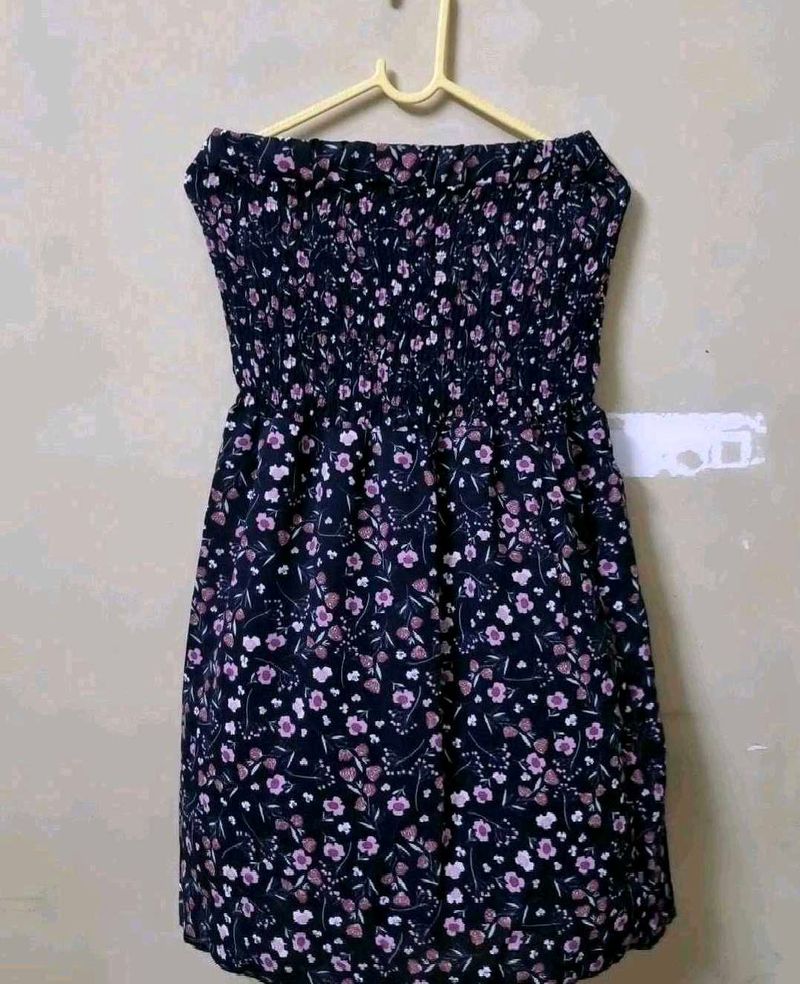 Floral Tube Mini Dress