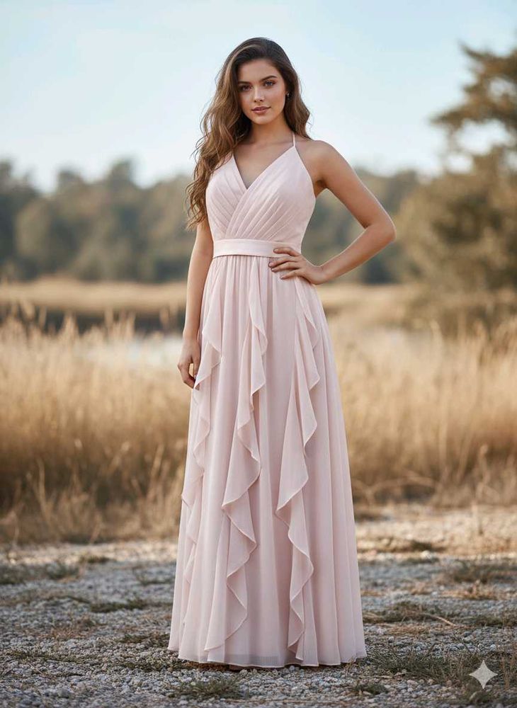 Elegant Chiffon Maxi Dress