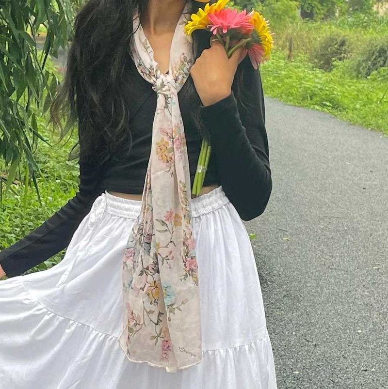 Floral Print Scarf