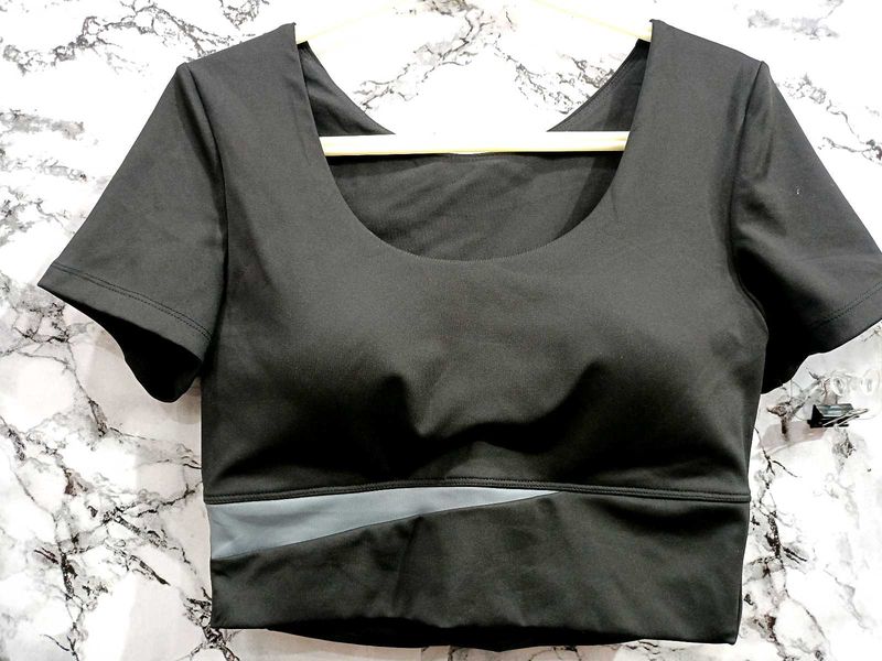 Black Crop Top