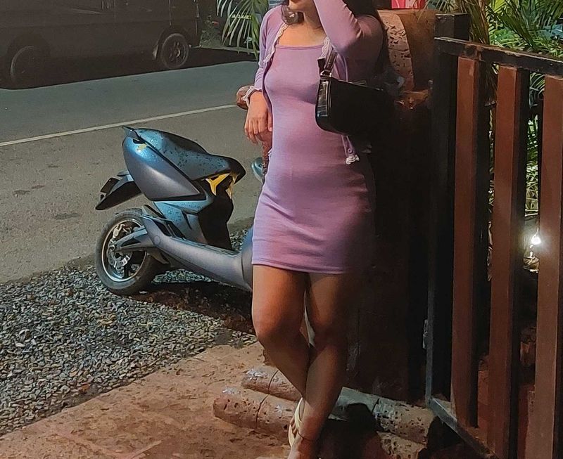 Purple Co-ord Set Bodycon Dress