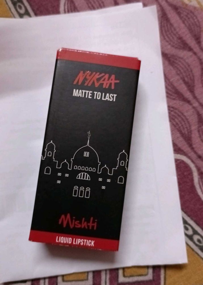 NYKAA Matte to Last Liquid Lipstick - Mishti