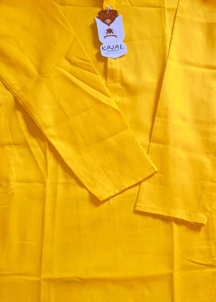 New Yello Kurta For Teen Age Boys. ..in Bujet