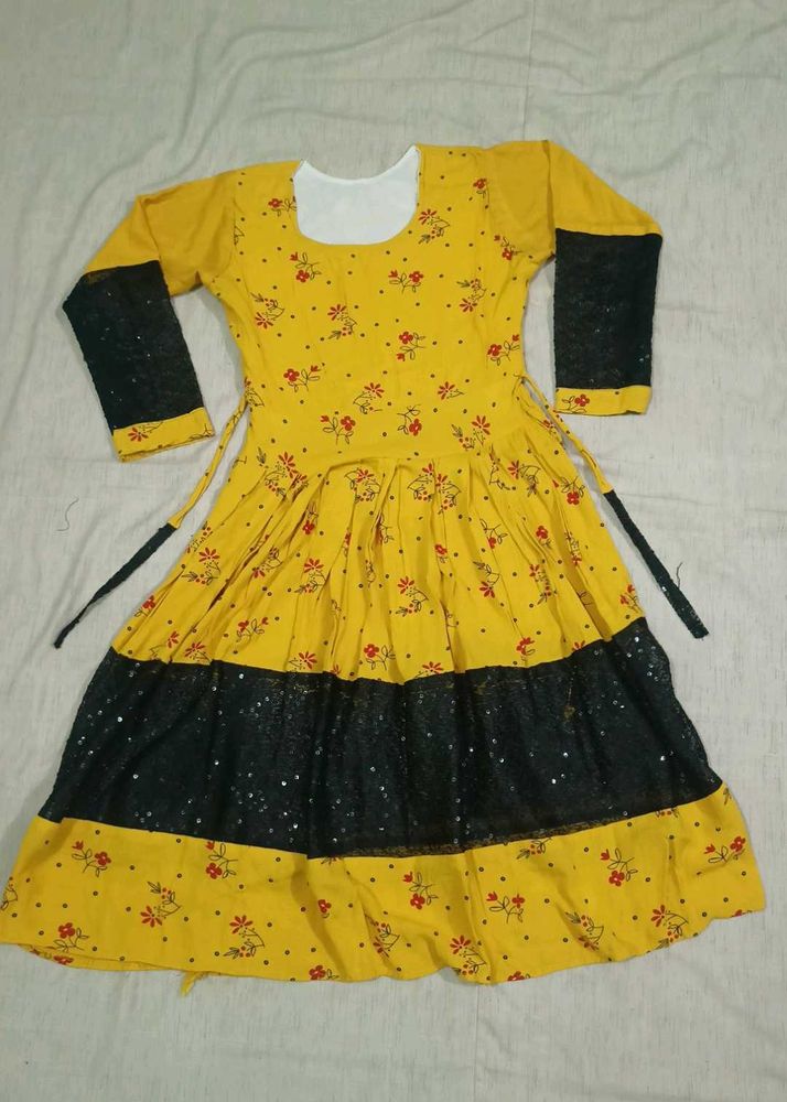 Floral Gold Frock