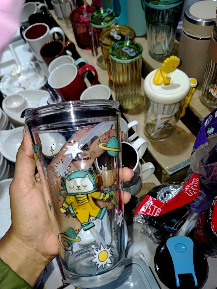 Cute Glass Sipper Or Tumbler