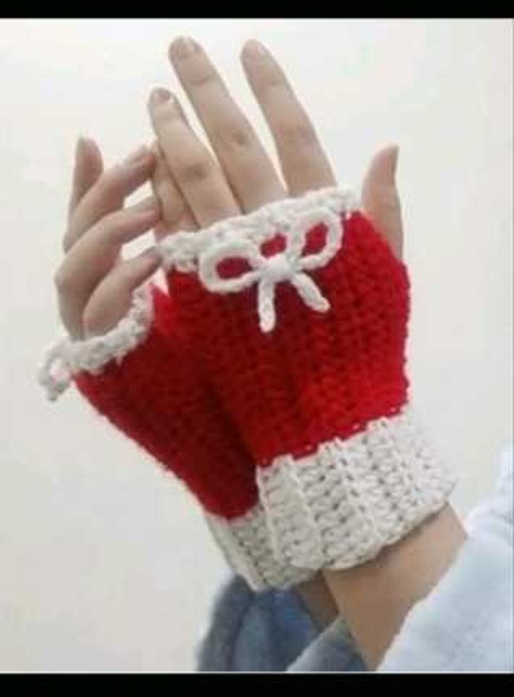 all colour Crochet Fingerless Gloves