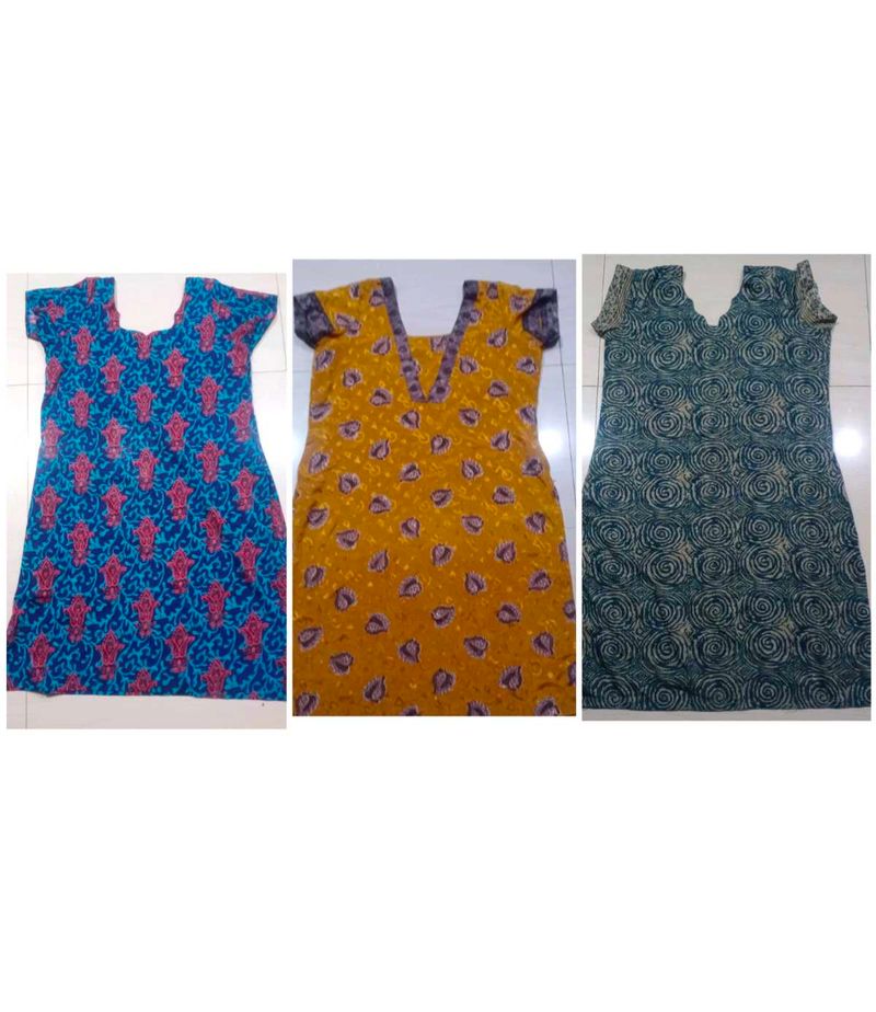 Combo Pack Of 3 Kurtis😄✨