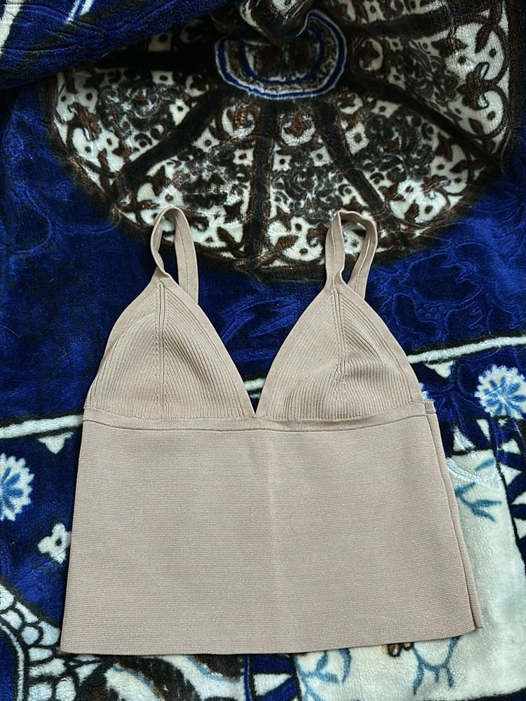 Cute Beige Tank Top
