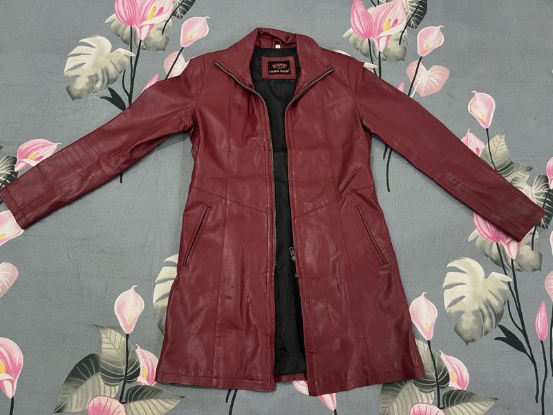 Burgundy Leather Jacket