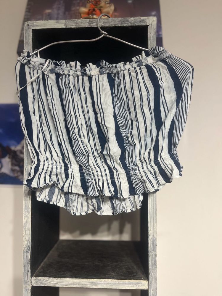Striped Off-the-Shoulder Top