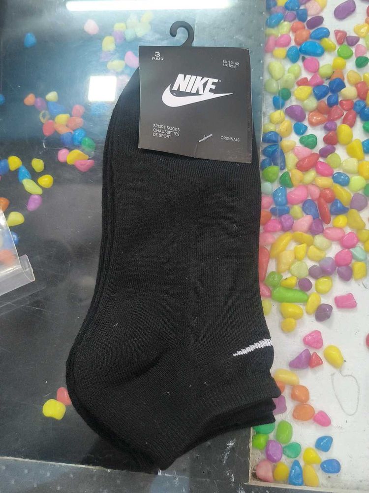 Nike Black Socks Pack Of 3
