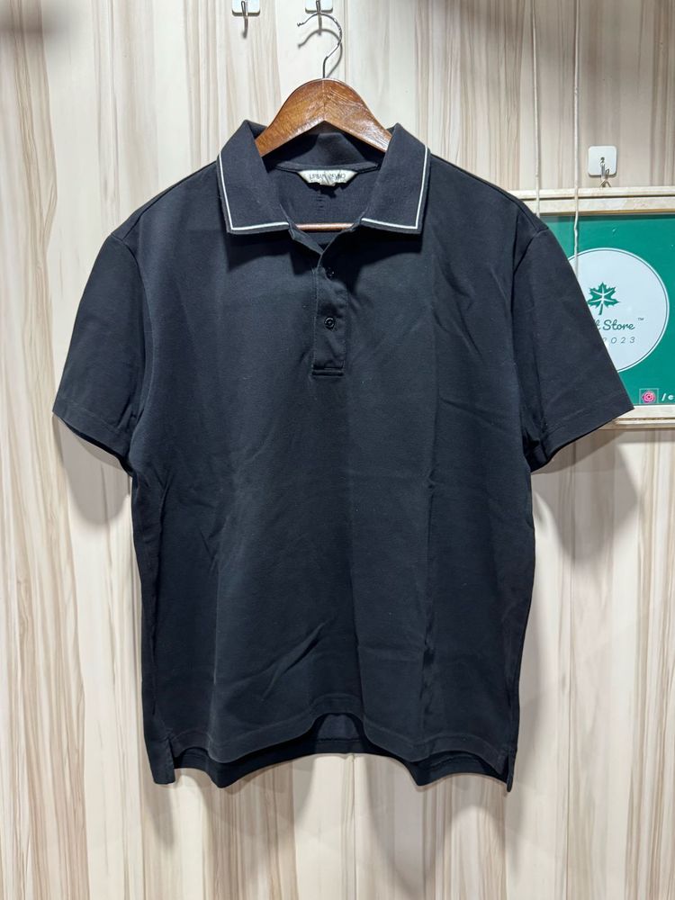 Urban Revivo Black Polo TShirt