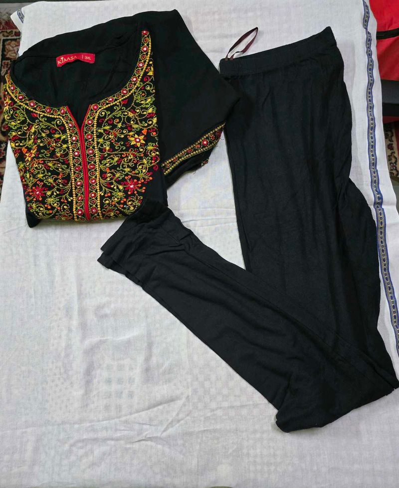 Elegant Embroidered Kurta Set