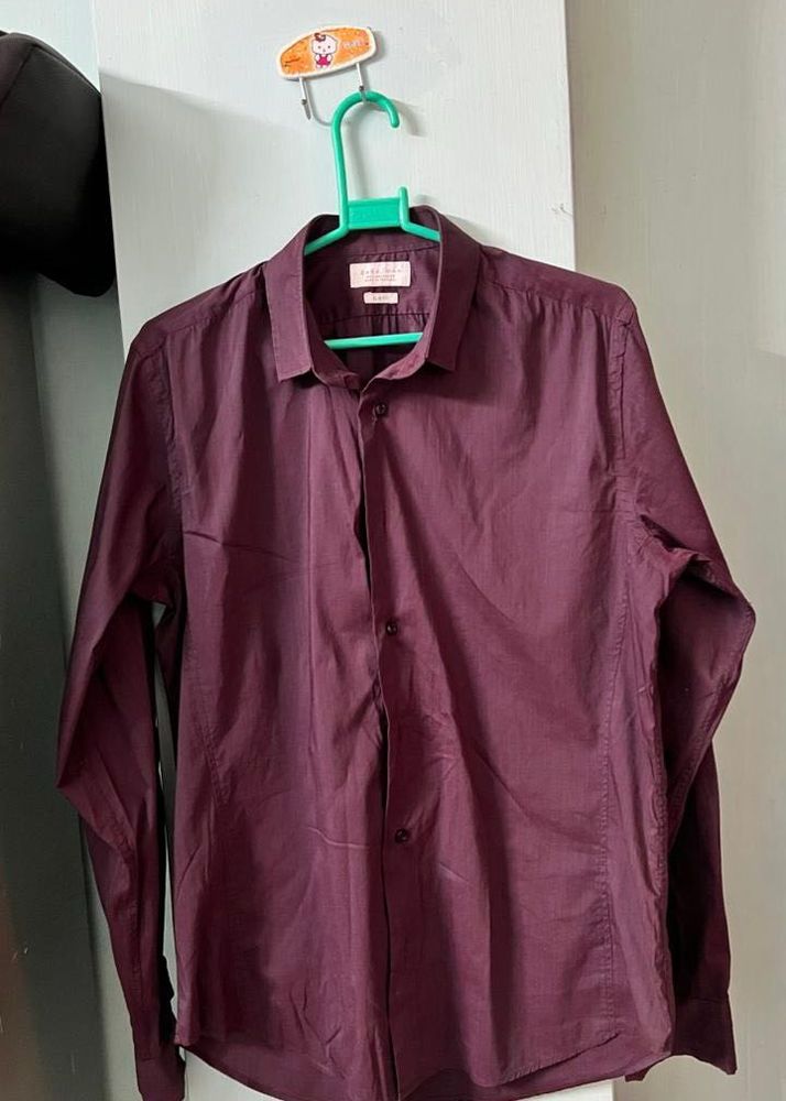 Maroon Casual Shirt