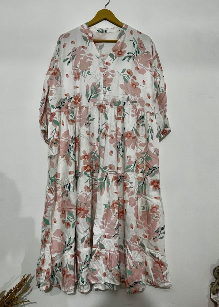 Floral Tiered Midi Dress