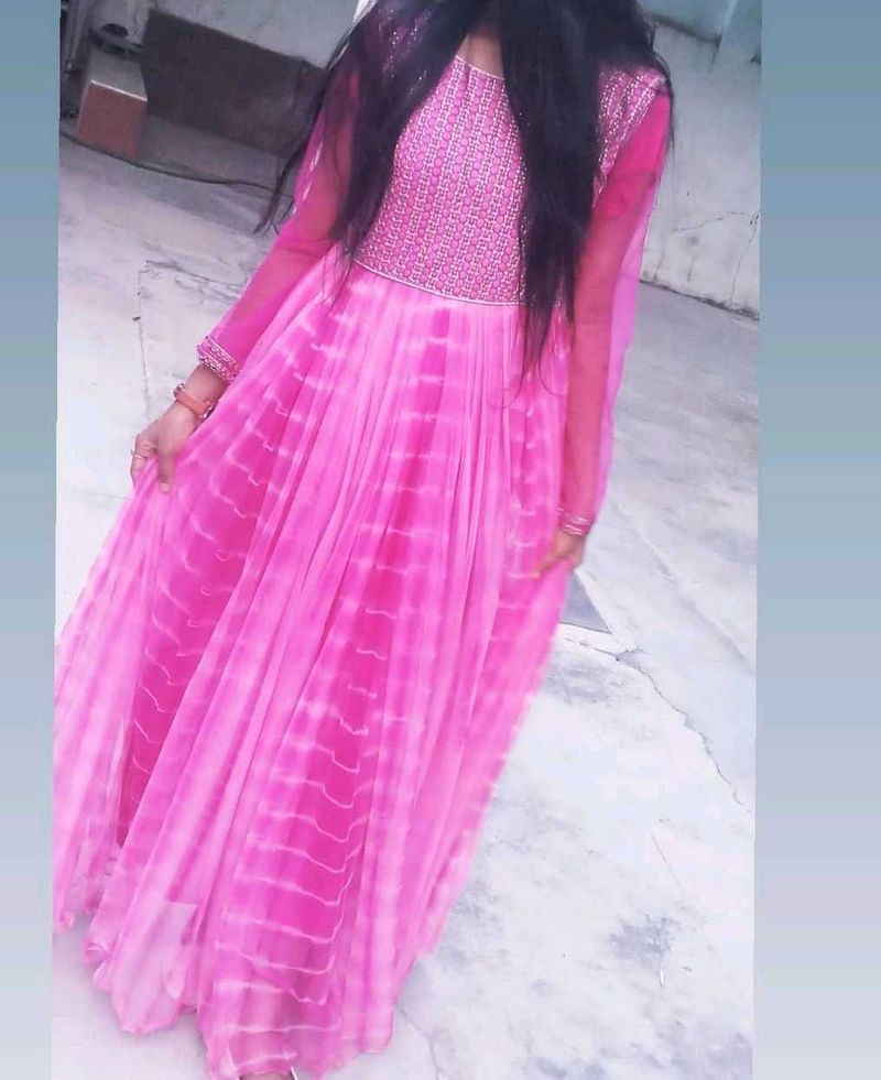 Beautiful Rose Design Gown