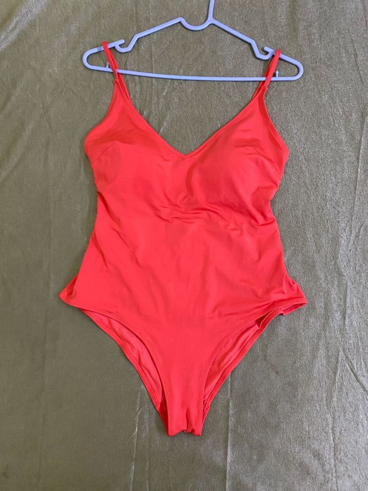 Coral One-Piece Swimsuit