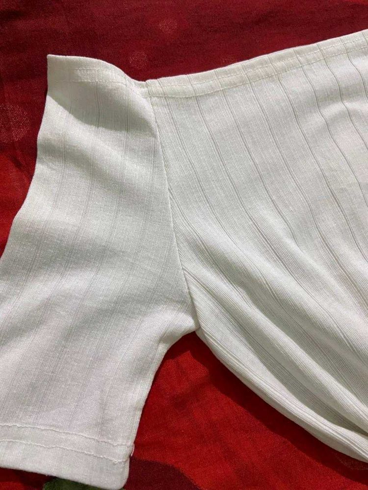 White Off-Shoulder Top