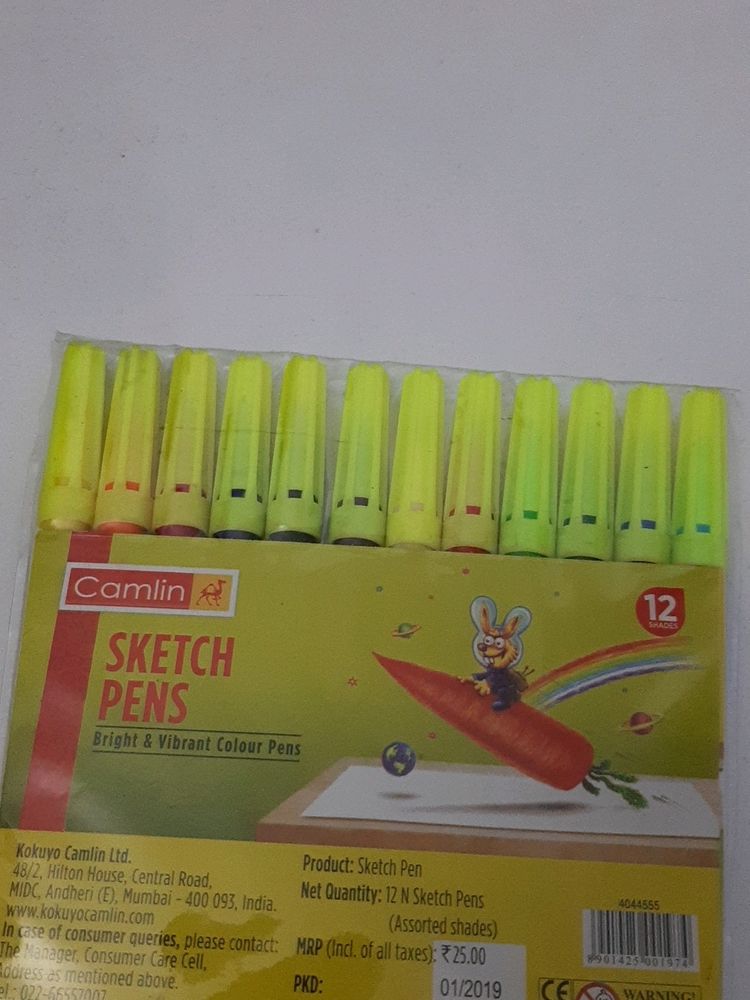Camlin 12 Sketch Pens