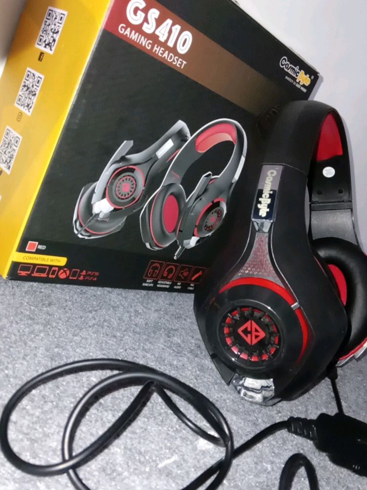 Cosmic Byte GS410 Gaming Headphones , Red&amp; Black