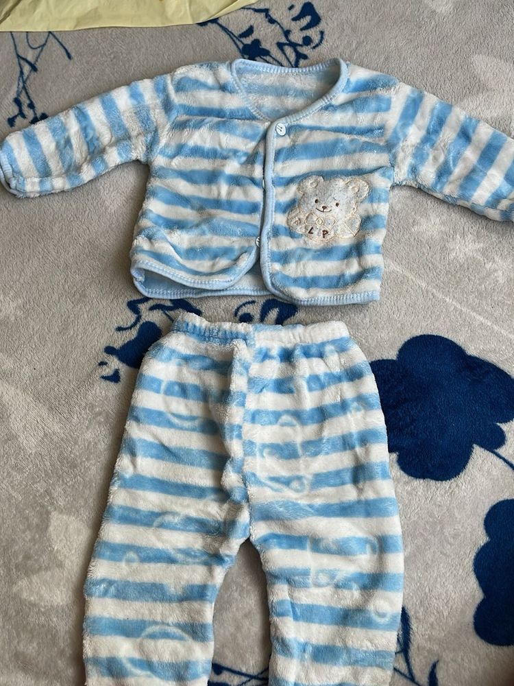 warm baby cord set 3-9months