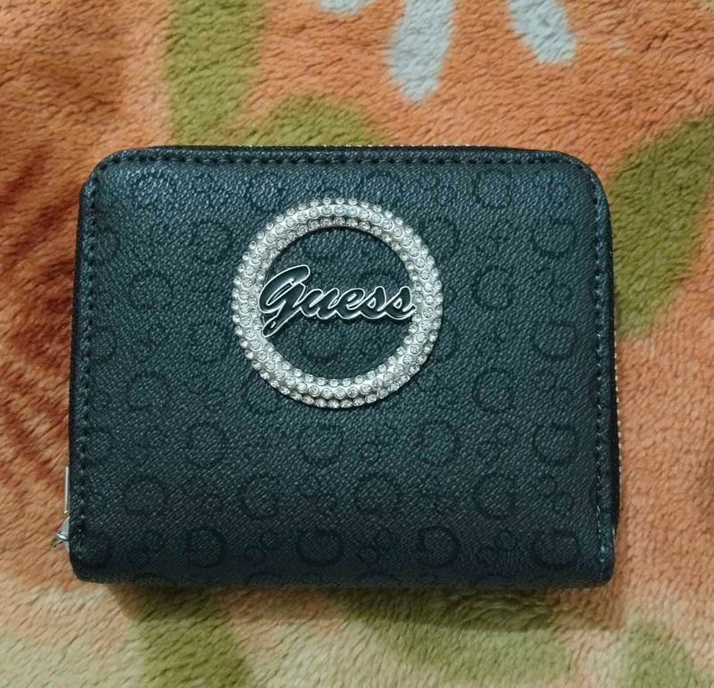 Guess Wallet with Rhinestone Logo