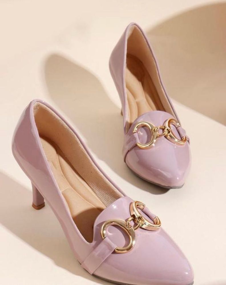 Lilac Heels with Gold Detail