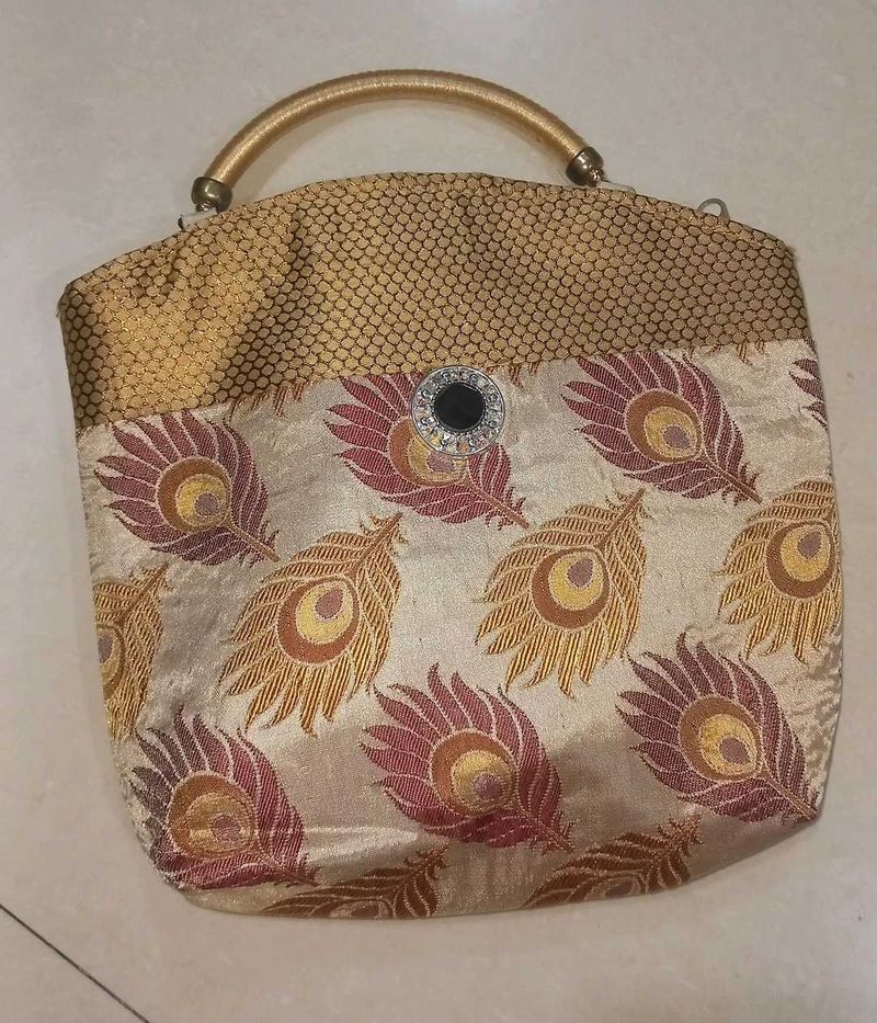 Peacock Feather Handbag