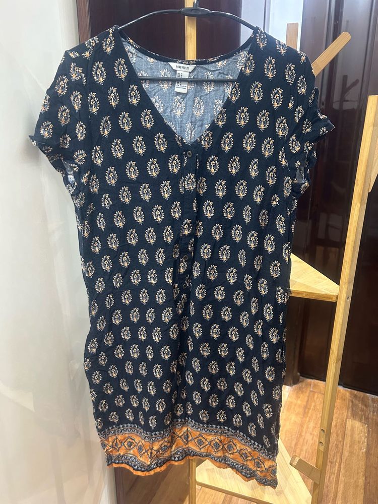 Paisley Print Dress