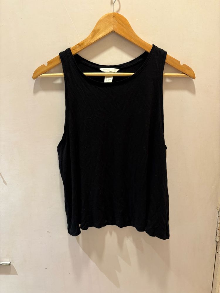 H&amp;M Beautiful Black Tank Top