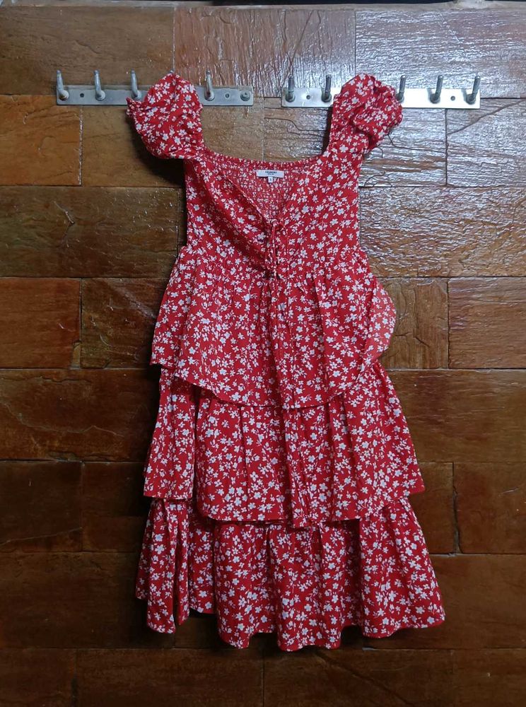 red floral dress for valentine