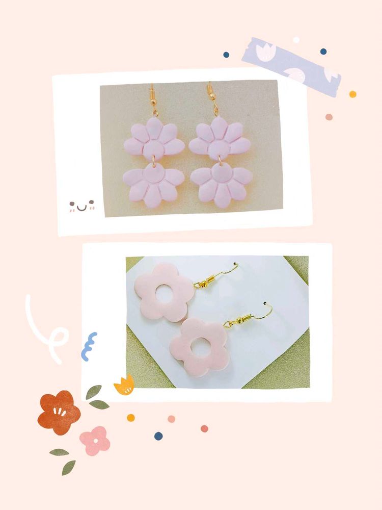 special offer on holi Combo Pastel Pink Earrings