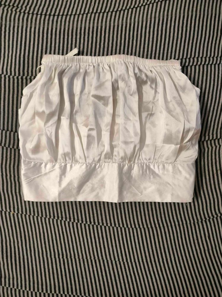White satin top