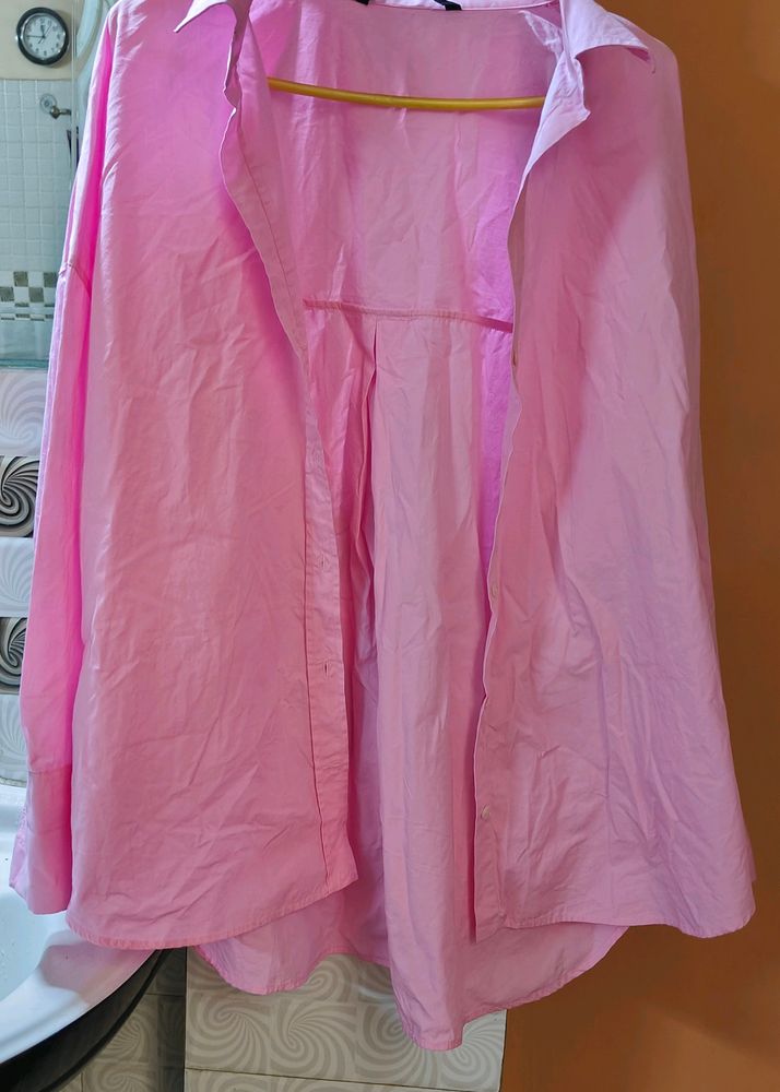 Baby Pink Oversized Shirt