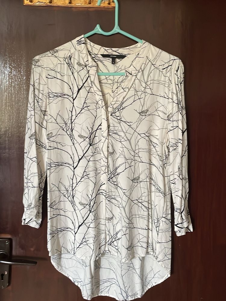 White printed top