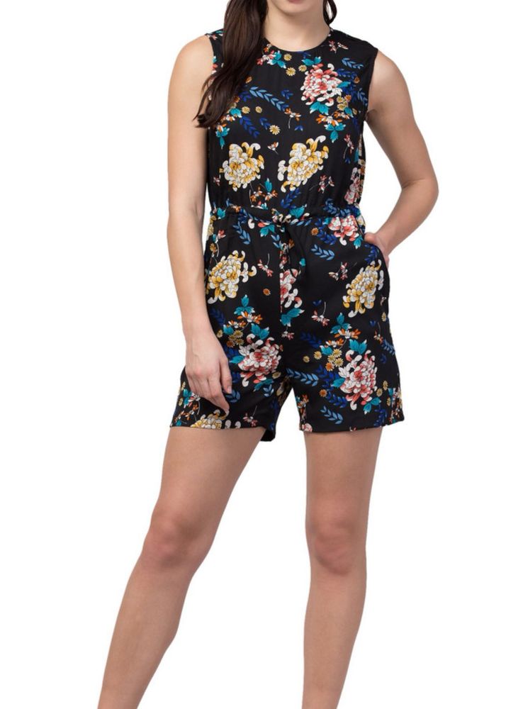 Floral Print Romper