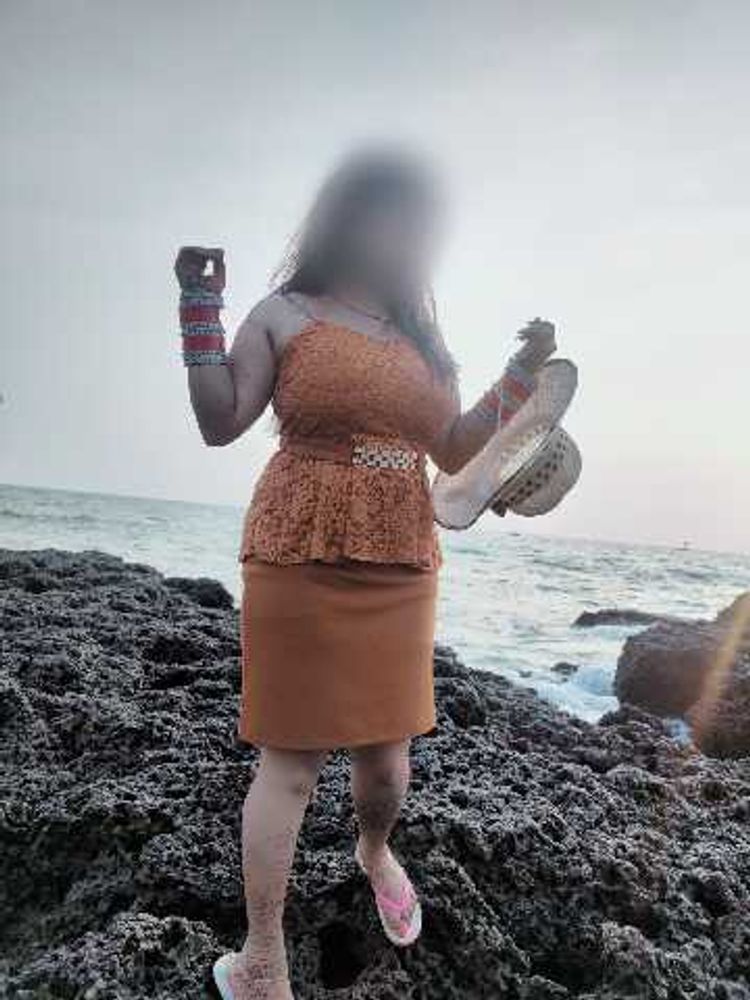 Brown Lace Peplum Dress