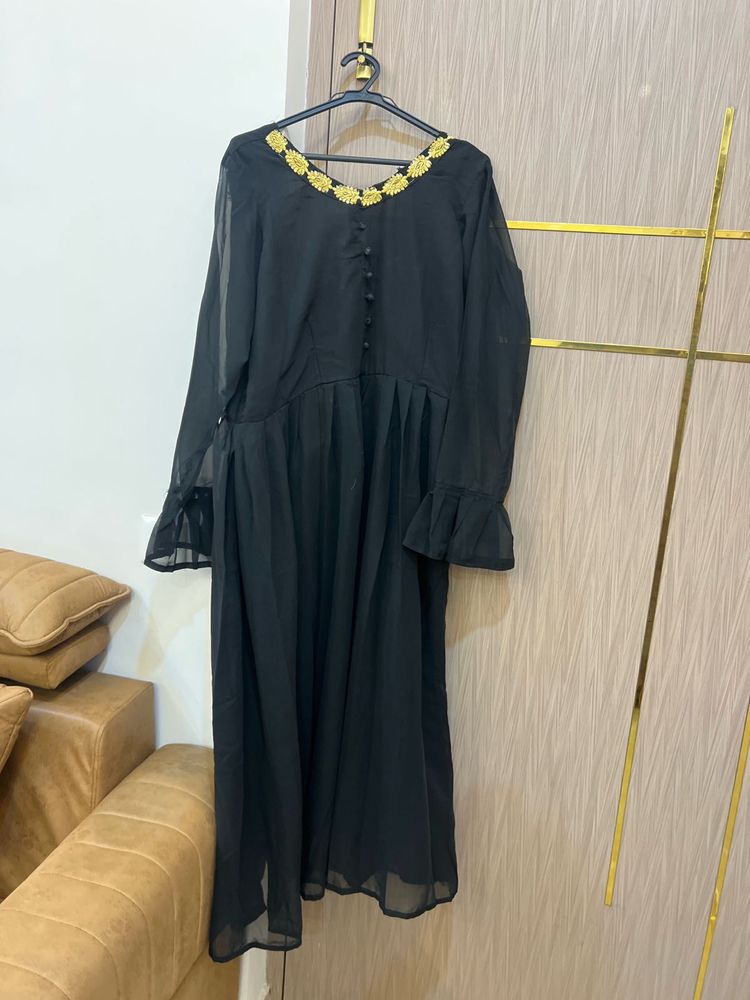 Elegant Black Ethnic Gown
