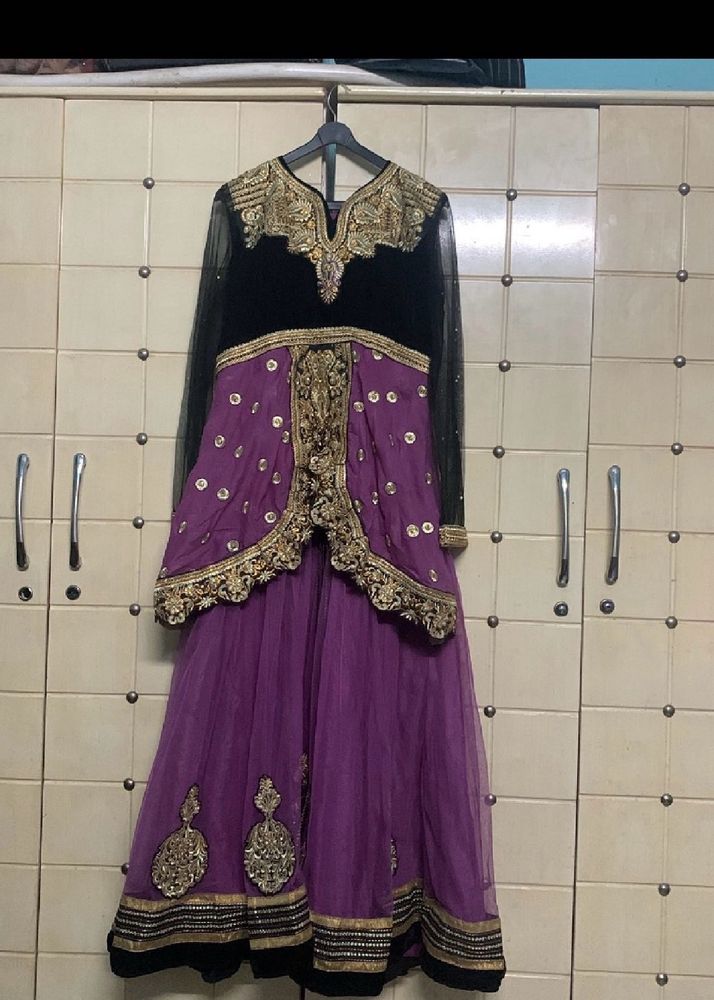 Long Frock Lavender Colour