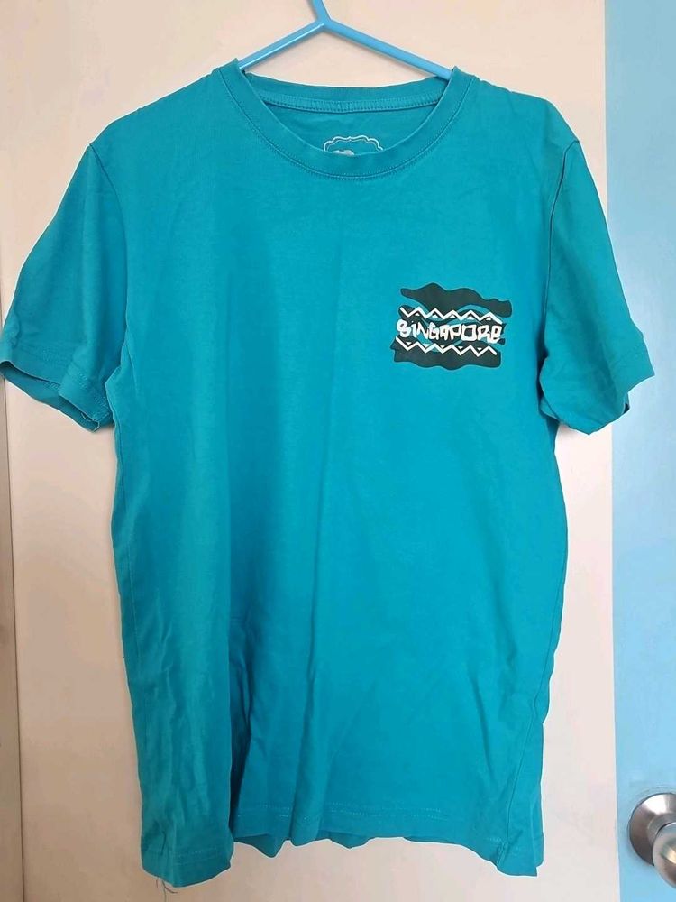 Teal Singapore Graphic T-Shirt | Short Sleeve Tee