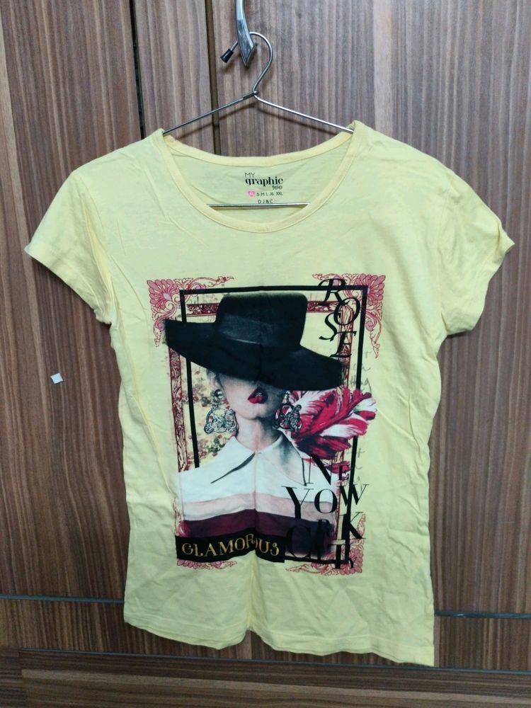 Yellow Graphic Tee