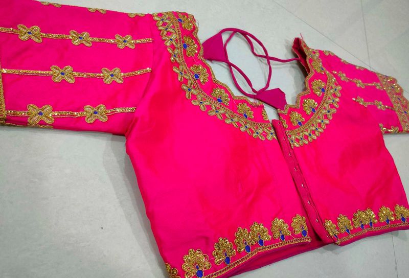 Pink Embellished Blouse
