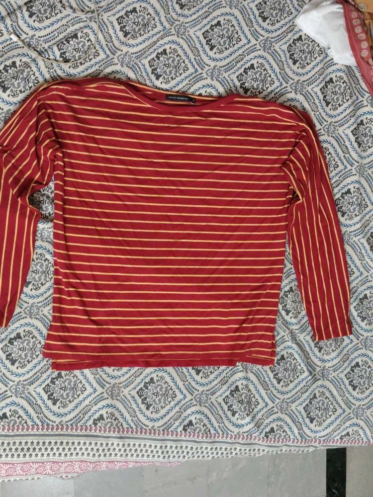 Striped Long Sleeve Top Branded
